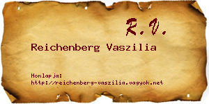 Reichenberg Vaszilia névjegykártya